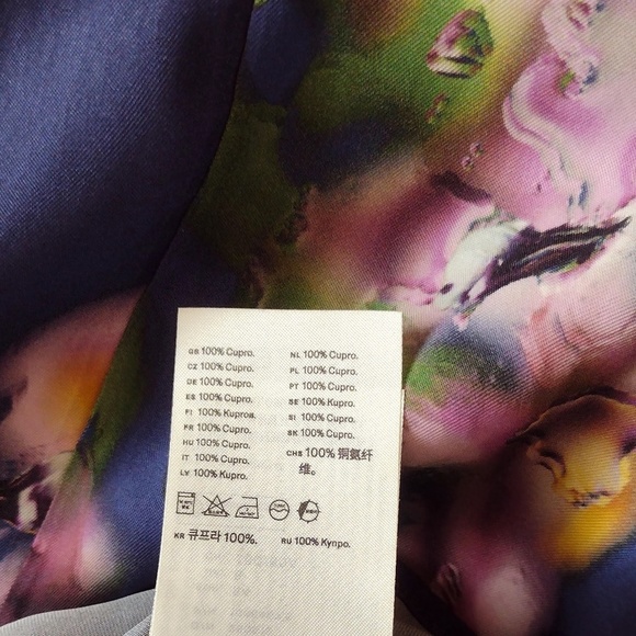 Arket Purple Floral Midi Dress - Picture 10 of 10